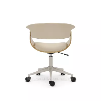 Otočná židle DARLYN - béžová / dub