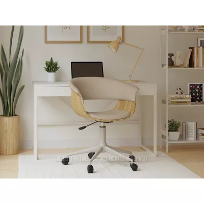 Otočná židle DARLYN - béžová / dub