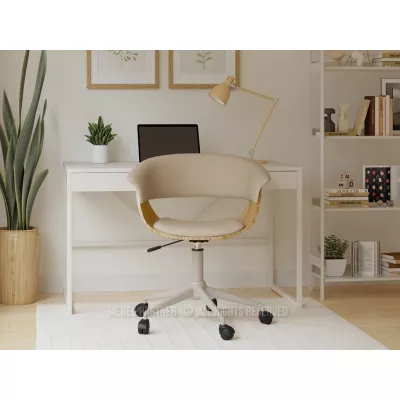 Otočná židle DARLYN - béžová / dub