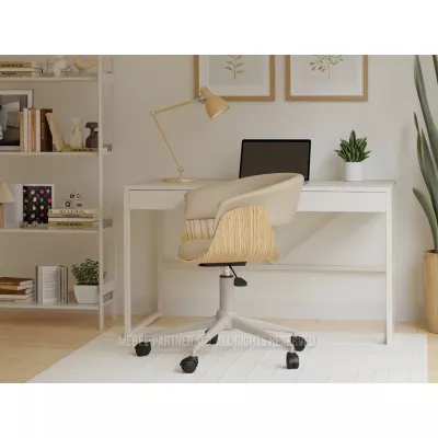 Otočná židle DARLYN - béžová / dub