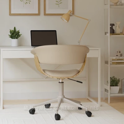 Otočná židle DARLYN - béžová / dub