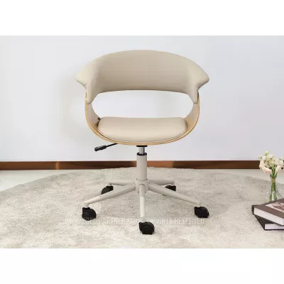 Otočná židle DARLYN - béžová / dub