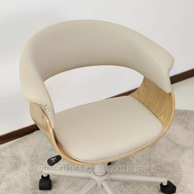 Otočná židle DARLYN - béžová / dub