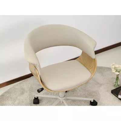 Otočná židle DARLYN - béžová / dub