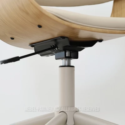 Otočná židle DARLYN - béžová / dub