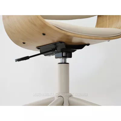 Otočná židle DARLYN - béžová / dub