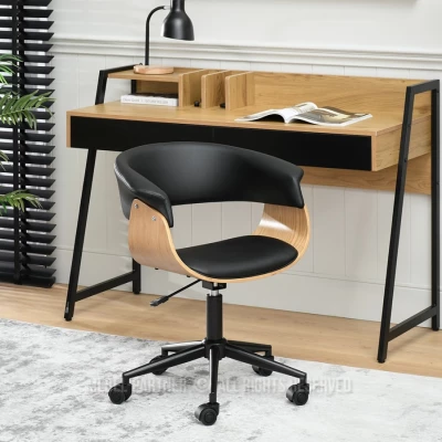 Otočná židle DARLYN - černá / dub