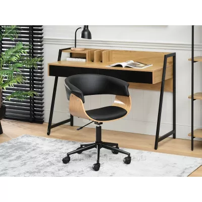 Otočná židle DARLYN - černá / dub