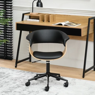 Otočná židle DARLYN - černá / dub