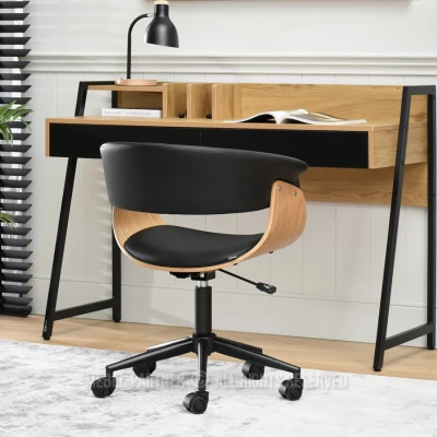 Otočná židle DARLYN - černá / dub