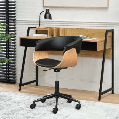 Otočná židle DARLYN - černá / dub