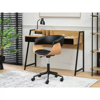 Otočná židle DARLYN - černá / dub