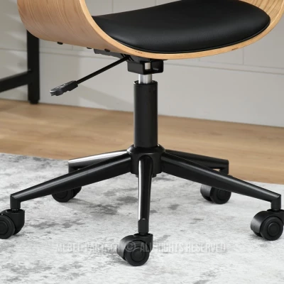 Otočná židle DARLYN - černá / dub