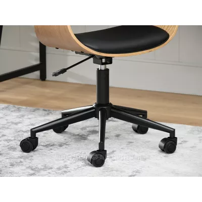 Otočná židle DARLYN - černá / dub