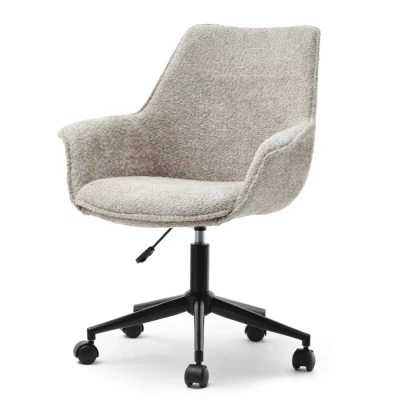 Otočná židle ARACELY - béžová / černá