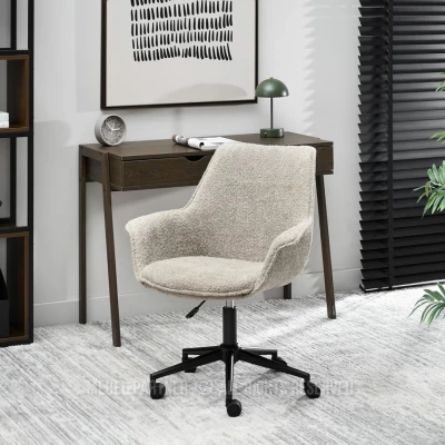 Otočná židle ARACELY - béžová / černá