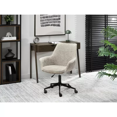 Otočná židle ARACELY - béžová / černá