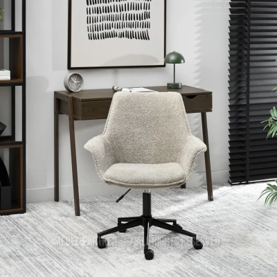 Otočná židle ARACELY - béžová / černá