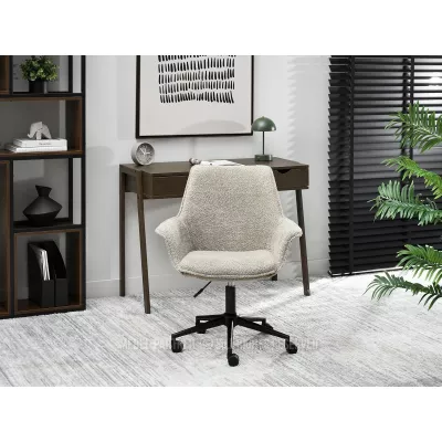 Otočná židle ARACELY - béžová / černá