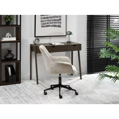 Otočná židle ARACELY - béžová / černá