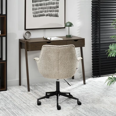 Otočná židle ARACELY - béžová / černá