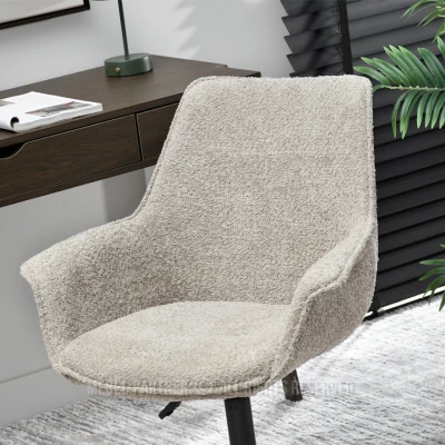 Otočná židle ARACELY - béžová / černá