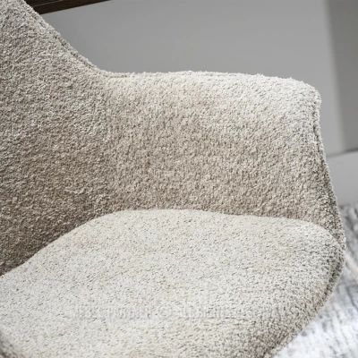 Otočná židle ARACELY - béžová / černá