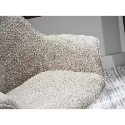 Otočná židle ARACELY - béžová / černá