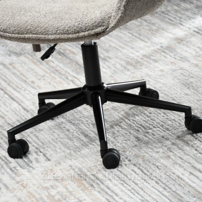 Otočná židle ARACELY - béžová / černá