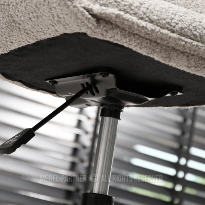 Otočná židle ARACELY - béžová / černá