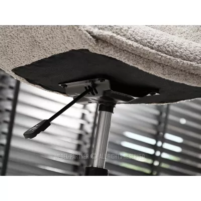 Otočná židle ARACELY - béžová / černá