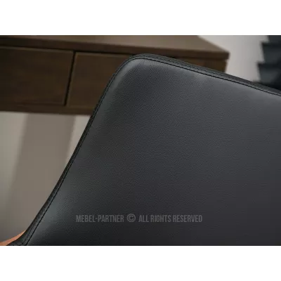 Otočná židle ALMANA - černá / ořech