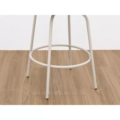 Elegantní barová židle SIDRA - tmavě béžová / dub