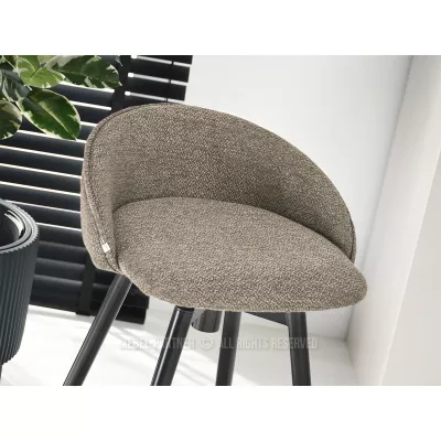 Čalouněná barová židle KATIANA - béžová / černá