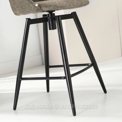 Čalouněná barová židle KATIANA - béžová / černá