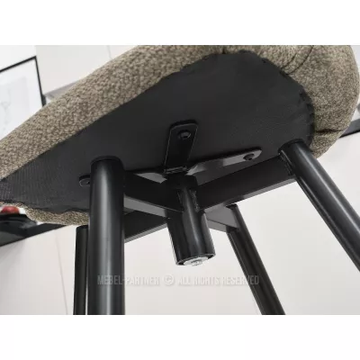 Čalouněná barová židle KATIANA - béžová / černá