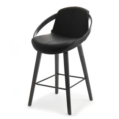 Designová barová židle HODA - černá