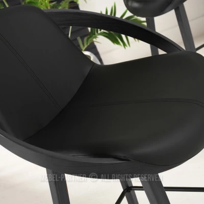 Designová barová židle HODA - černá