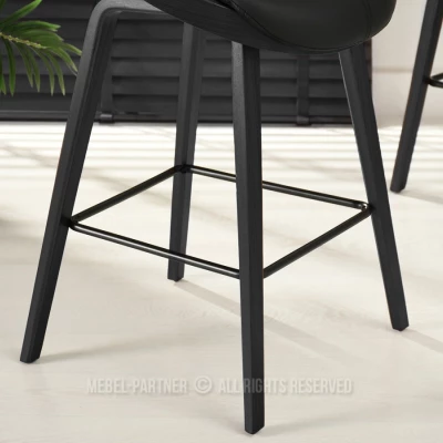 Designová barová židle HODA - černá