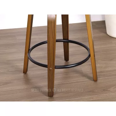 Barová židle NENET - černá / ořech