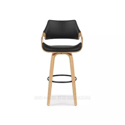 Designová barová židle NENET - dub / černá