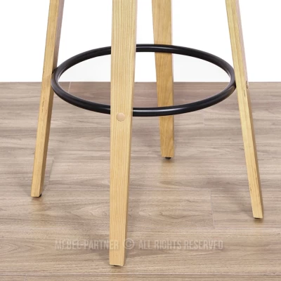 Designová barová židle NENET - dub / černá