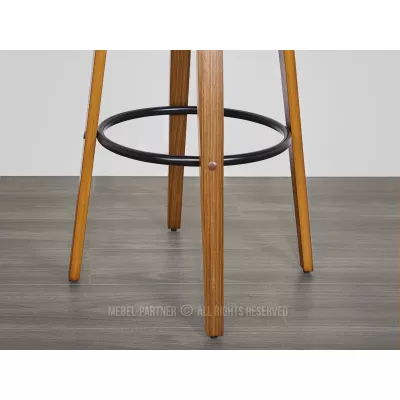 Designová barová židle NENET - ořech / černá