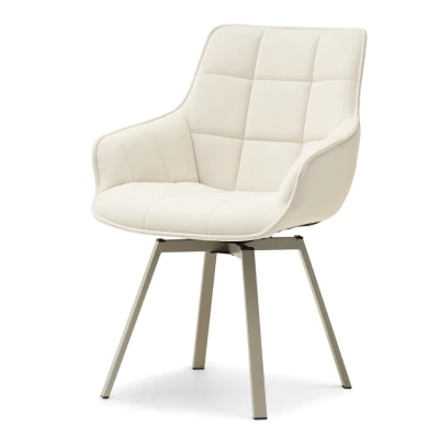 Jídelní židle LOVISA - krémová / béžová