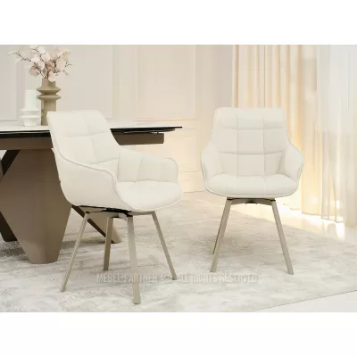 Jídelní židle LOVISA - krémová / béžová