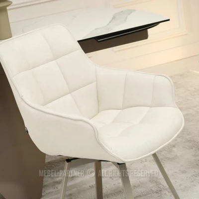 Jídelní židle LOVISA - krémová / béžová