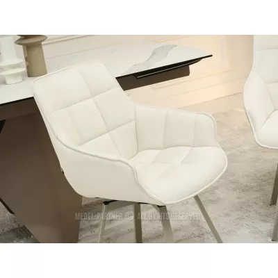 Jídelní židle LOVISA - krémová / béžová