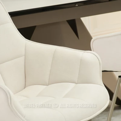 Jídelní židle LOVISA - krémová / béžová