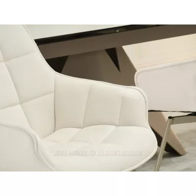 Jídelní židle LOVISA - krémová / béžová