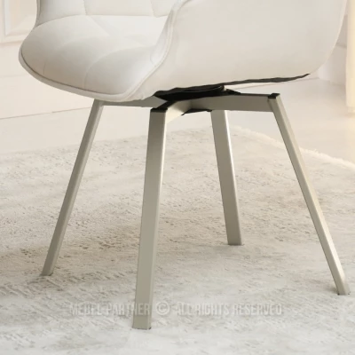 Jídelní židle LOVISA - krémová / béžová